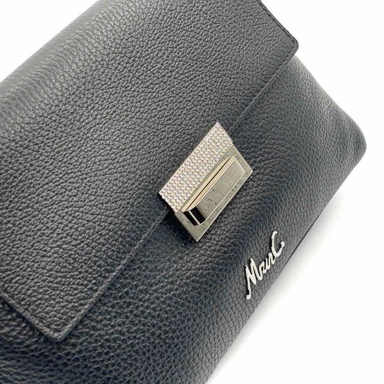 Сумочка Marina Creazioni черная кожаная - фото 4, B6227 MC NERO