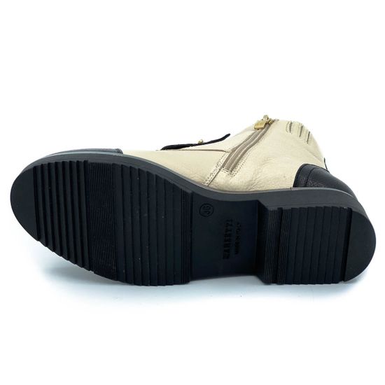 Ботинки Marzetti бело-черные МЕХ - фото 4, 