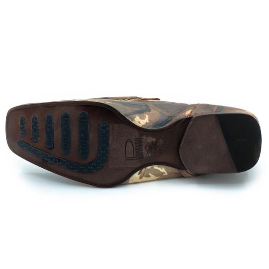 Мокасины Ernesto Dolani бежево-зеленые кожаные - фото 4, 