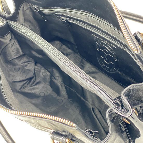 Сумка Marino Orlandi черная кожаная - фото 8, 