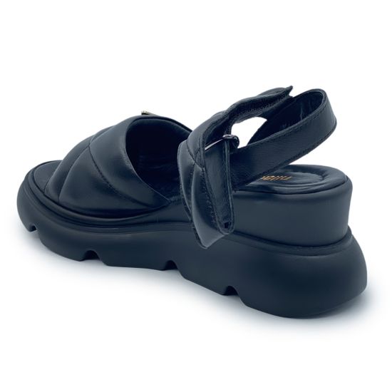 Босоножки NILA&amp;NILA черные кожаные - фото 3, ET1122 NIL NERO