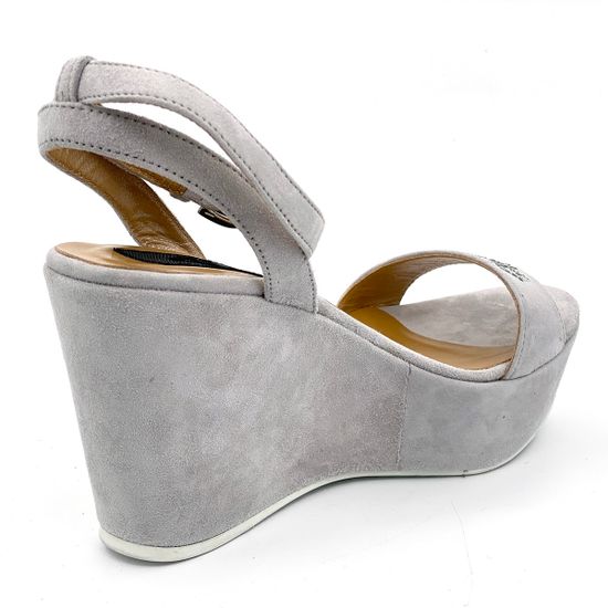 Босоножки Cesare Paciotti замшевые серые PERLA - фото 3, LLZD10W PA PERLA