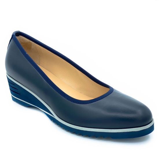 Туфли Donna Soft синие кожаные - фото 2, 