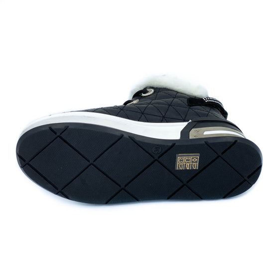 Кроссовки Marcelo Lopez черные кожаные МЕХ - фото 4, ER15921 ML NERO