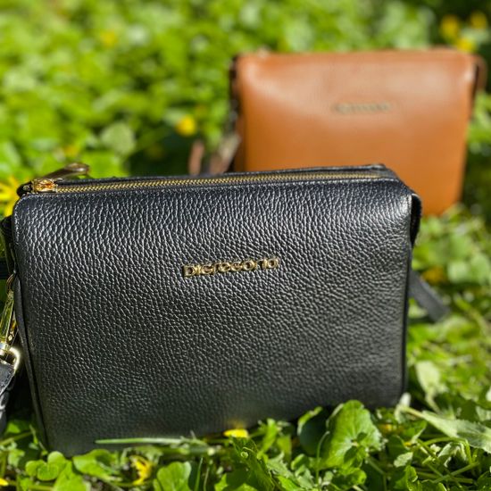 Клатч Di Gregorio черный кожаный - фото 9, 