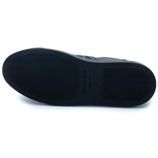 Кеды Giampieronicola черные кожаные - фото 4, 