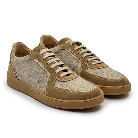 Кеды GIAMPIERONICOLA бежевые нубук/текстиль демисезонные - фото 7, W44559B GPN BEIGE