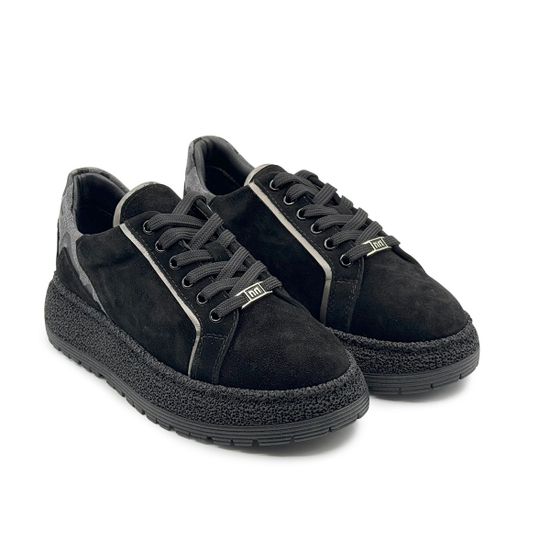 Полуботинки NILA&amp;NILA черные замшевые демисезонные - фото 8, NO9008 NIL NERO