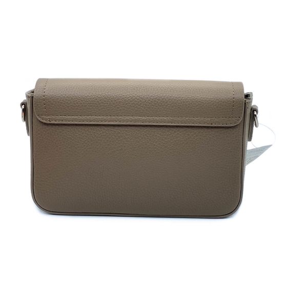 Клатч Di Gregorio бежевый кожаный - фото 3, 