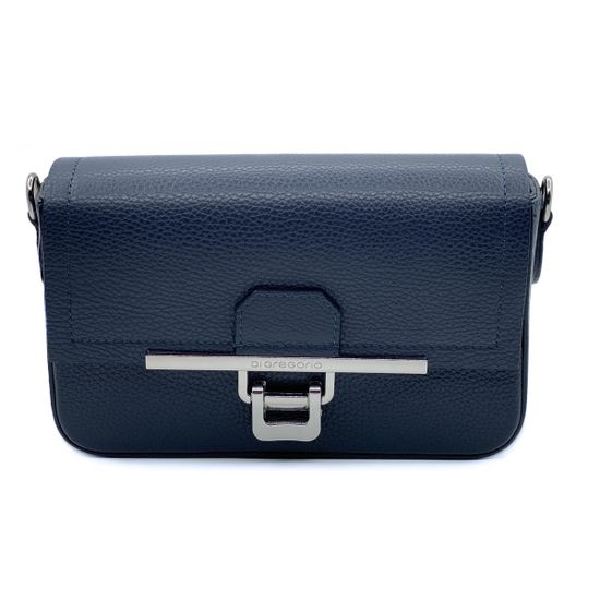 Клатч Di Gregorio синий кожаный - фото 1, 