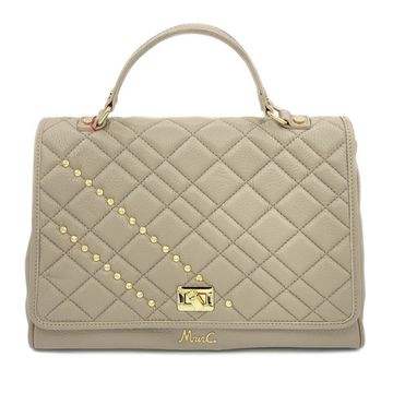 Сумка Marina Creazioni бежевая кожаная - фото 1, B5037 MC BEIGE