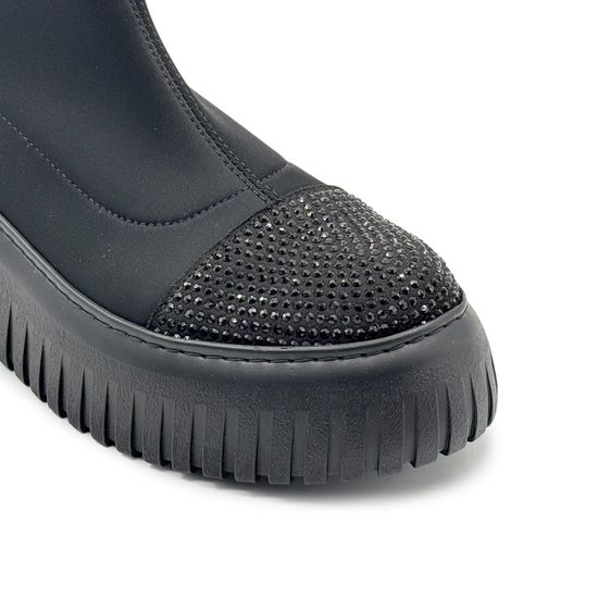 Ботинки Lab Milano черные текстильные демисезонные - фото 6, P22624625 LAB