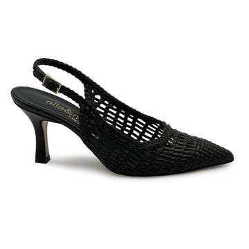 Туфли летние NILA&amp;NILA черные кожаные плетеные - фото 1, AB2164M174 NIL NERO