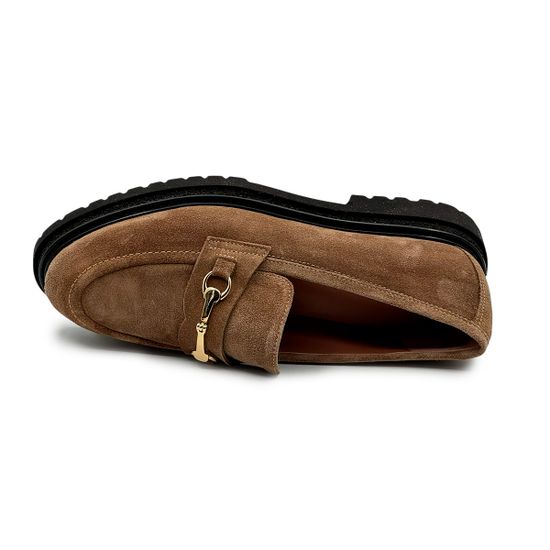 Лоферы MOT-CLE бежевые замшевые - фото 5, MOT3230 MOT CANGURO