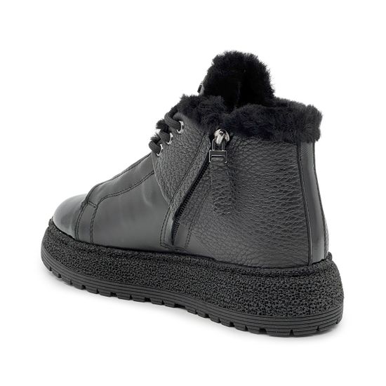 Ботинки NILA&amp;NILA черные кожаные на меху - фото 3, NO9005M NIL NERO