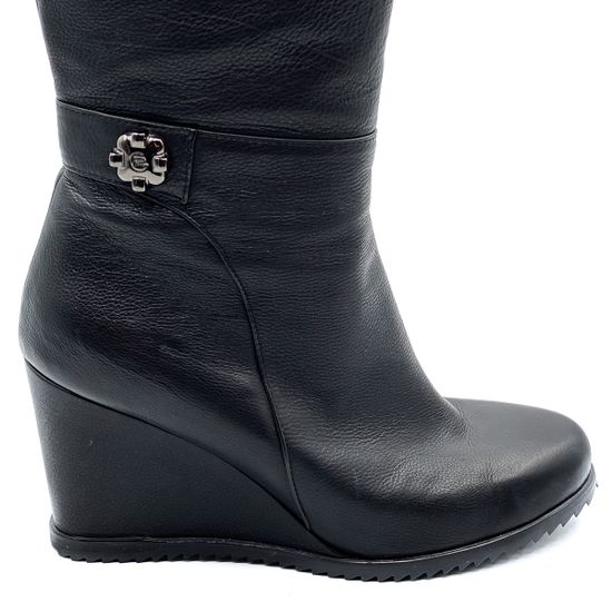 Сапоги Giorgio Piergentili черные кожаные демисезонные - фото 5, 