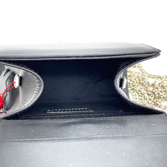 Сумочка Marina Creazioni черная кожаная маленькая - фото 5, B5362 MC NERO