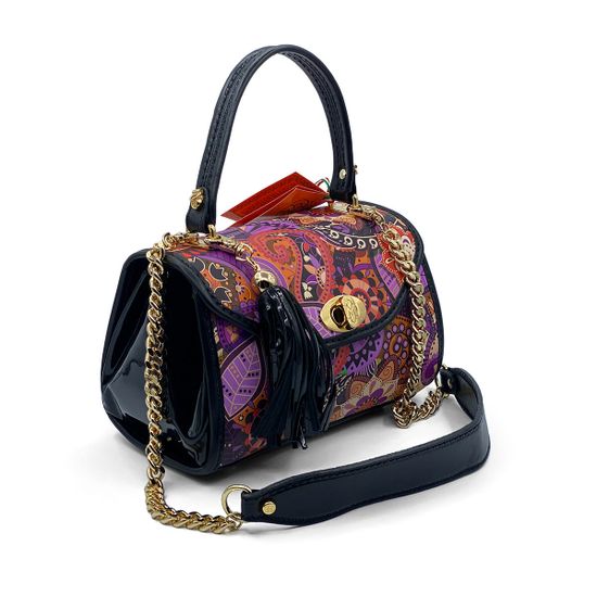 Сумка Marino Orlandi фуксия мультиколор кожаная - фото 2, 4969 MO FUXIA MULT