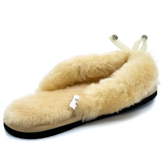 Меховые сланцы Lab Milano - фото 3, M12103 LAB BEIGE