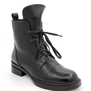 Ботинки CVCover черные кожаные БАЙКА - фото 2, 8349901-1COV