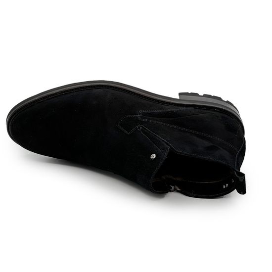 Ботинки Mario Bruni черные замшевые на меху - фото 5, 14881 MB NERO CAMOSCIO