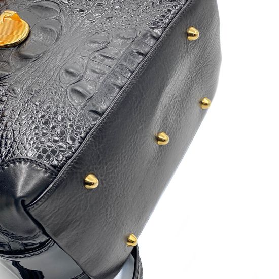 Сумка Marino Orlandi черная кожаная - фото 6, 