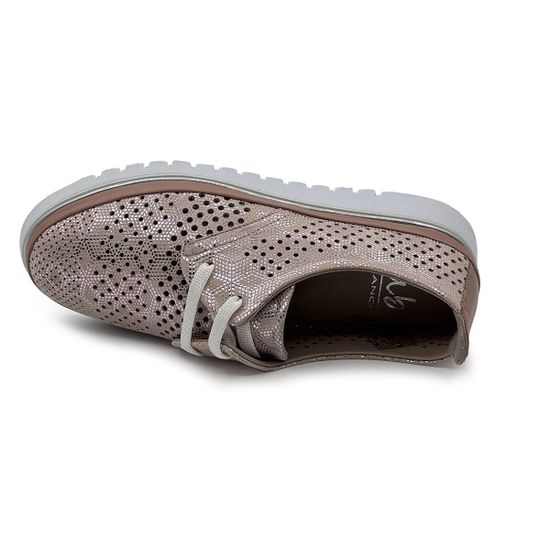 Полуботинки летние Lab Milano розовые кожаные c перфорацией - фото 5, 0860140 LAB ROSA