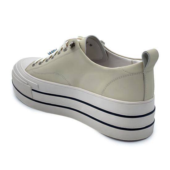 Кеды Tuffoni бежевые кожаные - фото 3, 