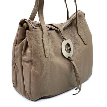 Сумка Di Gregorio бежевая кожаная - фото 2, 1178 DG TAUPE