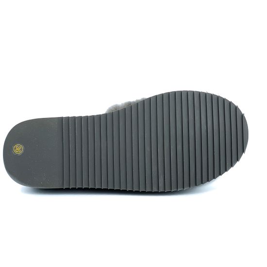 Полуботинки Lab Milano серые замшевые МЕХ - фото 4, M12208 LAB