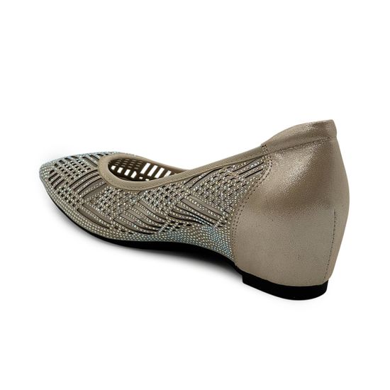 Туфли Francesco V бежевые кожа/замша перфорированные - фото 3, T150 FV BEIGE