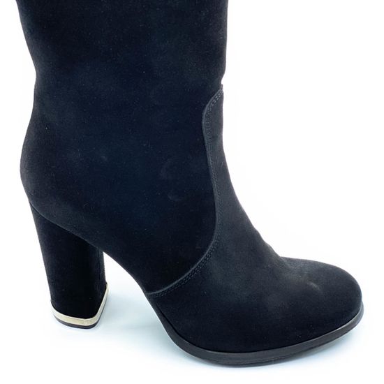 Сапоги Kelton черные замшевые МЕХ - фото 5, E2530M KEL