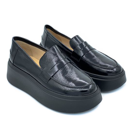 Лоферы Cover черные наплак - фото 7, 170802 COV