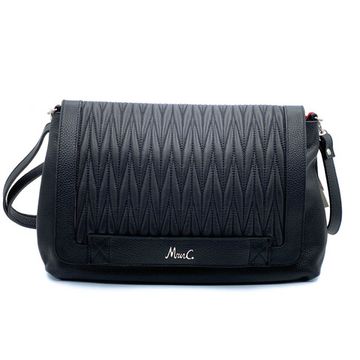 Сумка Marina Creazioni черная кожаная - фото 1, B5632 MC NERO