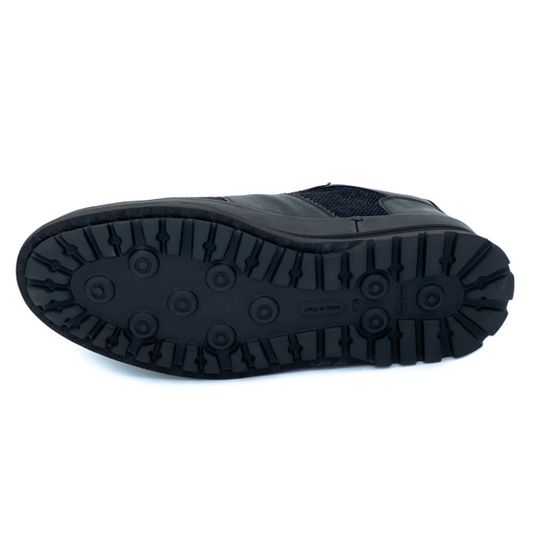 Кроссовки Giampieronicola черные кожаные утеплитель - шерсть - фото 4, 