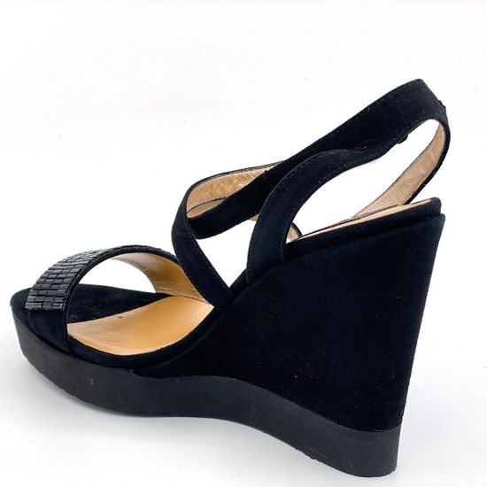 Босоножки Cesare Paciotti замшевые черные - фото 3, LLRD10 PA