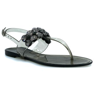 Босоножки Rosso&amp;Nero Trend из силикона c крупными камнями - фото 2, CH 2074 RNT