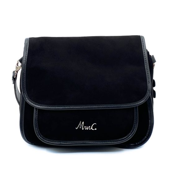 Сумка Marina Creazioni черная замшевая - фото 1, 