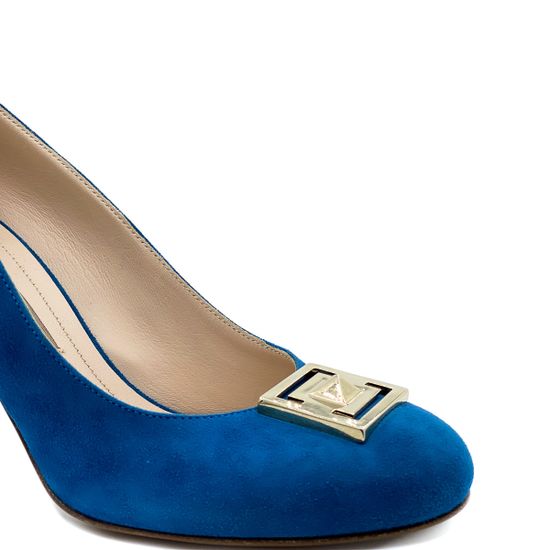 Туфли женские Renzi синие замшевые - фото 6, 504200C RZ