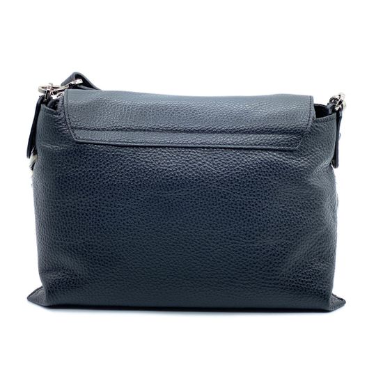 Сумка Ripani черно-белая комбинация кожи и меха пони - фото 4, 