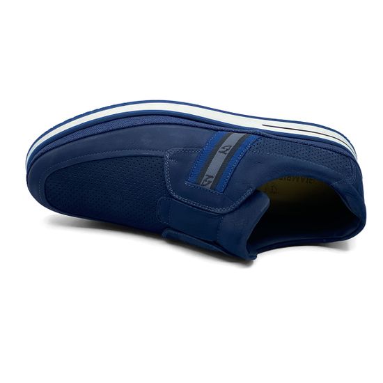 Кеды GiamPieroNicola синие из нубука - фото 5, 