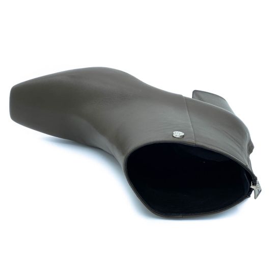 Ботильоны Tiffi зеленые кожаные демисезонные - фото 5, Q539/70V TI OLIVE