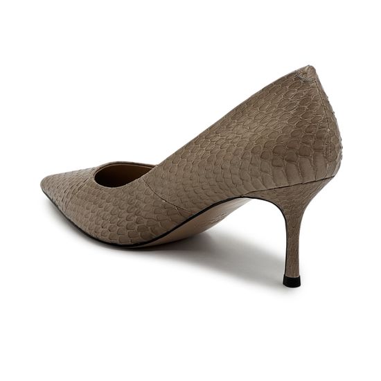 Туфли женские TUFFONI кожаные &quot;питон&quot; светло-бежевые - фото 3, 1024039LL TUF BEIGE