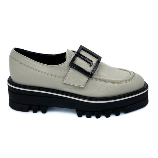 Полуботинки Jeannot бежевые кожаные демисезонные - фото 1, HJ542H JN BEIGE