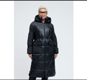 Пальто Tuffoni черное, D00738 TUF NERO