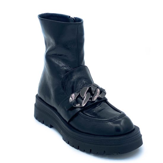 Ботинки 7AM черные кожаные Байка - фото 2, AM21908L 7AM