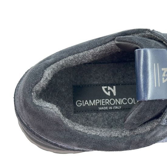 Кроссовки GIAMPIERONICOLA синие нубук/текстиль на байке - фото 7, M393207 GPN BLU