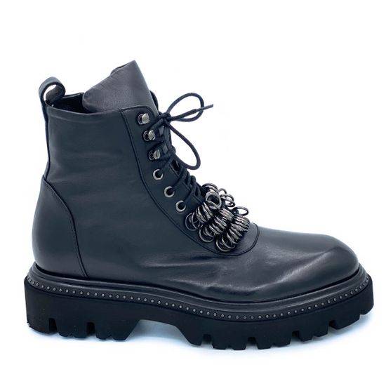 Ботинки Fru.it черные кожаные Байка - фото 1, 7702L FR