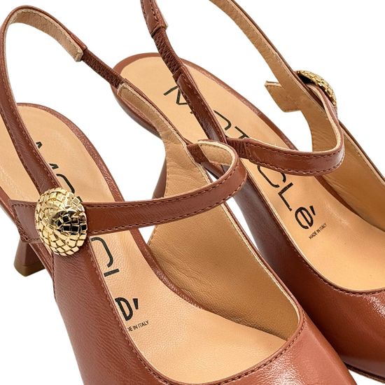 Туфли летние MOT-CLE коричневые лакированные - фото 8, MOT3242 MOT MIRISTICA