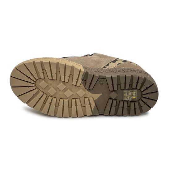 Полуботинки NILA&amp;NILA бежевые замшевые &quot;леопард&quot; - фото 4, NO9008 NIL BEIGE